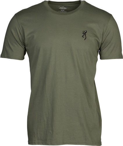 Browning SS T-shirt Emblem Military Green Xxlarge