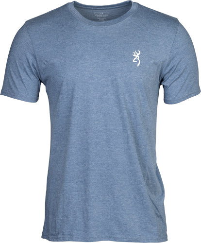 Browning SS T-shirt Hunt Tough Blue Large
