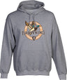 Browning Hoodie Vintage Emblem Greenhead Heather Gray Xxlarge