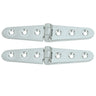Whitecap Strap Hinge - CP/Brass - 6" x 1-1/8" - Pair
