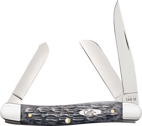 Case Knives Pocket Worn Gray Bone Crandall JIG MED Stockman