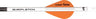 NAP Quickfletch W/2" Twister Vanes White/orange/orange 6PK