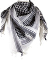 RED Rock Shemagh Head Wrap White/black