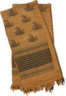 RED Rock Shemagh Head Wrap Don't Tread ON ME Coyote/black