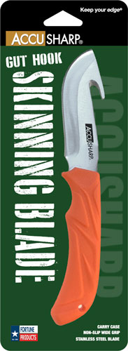 Accusharp Gut-hook Knife 3.5" Blade NON Slip Grip