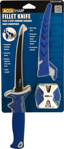 Accusharp Fillet Knife W/ Two- Step Carbide Sharpener 6.5"