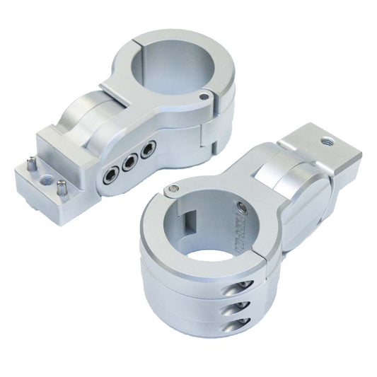 PTM Watersports Board Rack Mounts - 2.38" Pipe Clamp - Silver