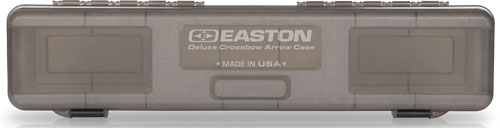 Easton Deluxe Crossbow Bolt BOX Holds 12 Xbow Bolts Grey