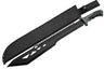 Szco Rite Edge 20" Macho Machete Black W/sheath 25" OAL