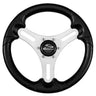 Schmitt Marine Torcello Lite 13" Wheel - Black Polyurethane Wheel w/Silver Spokes & Black Cap- 3/4" Tapered Shaft