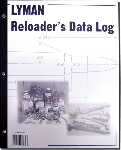 Lyman Reloader's LOG Book 50 Pages