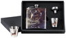 Rivers Edge Pocket Flask With 2 Shot Glasses Whitetail Deer