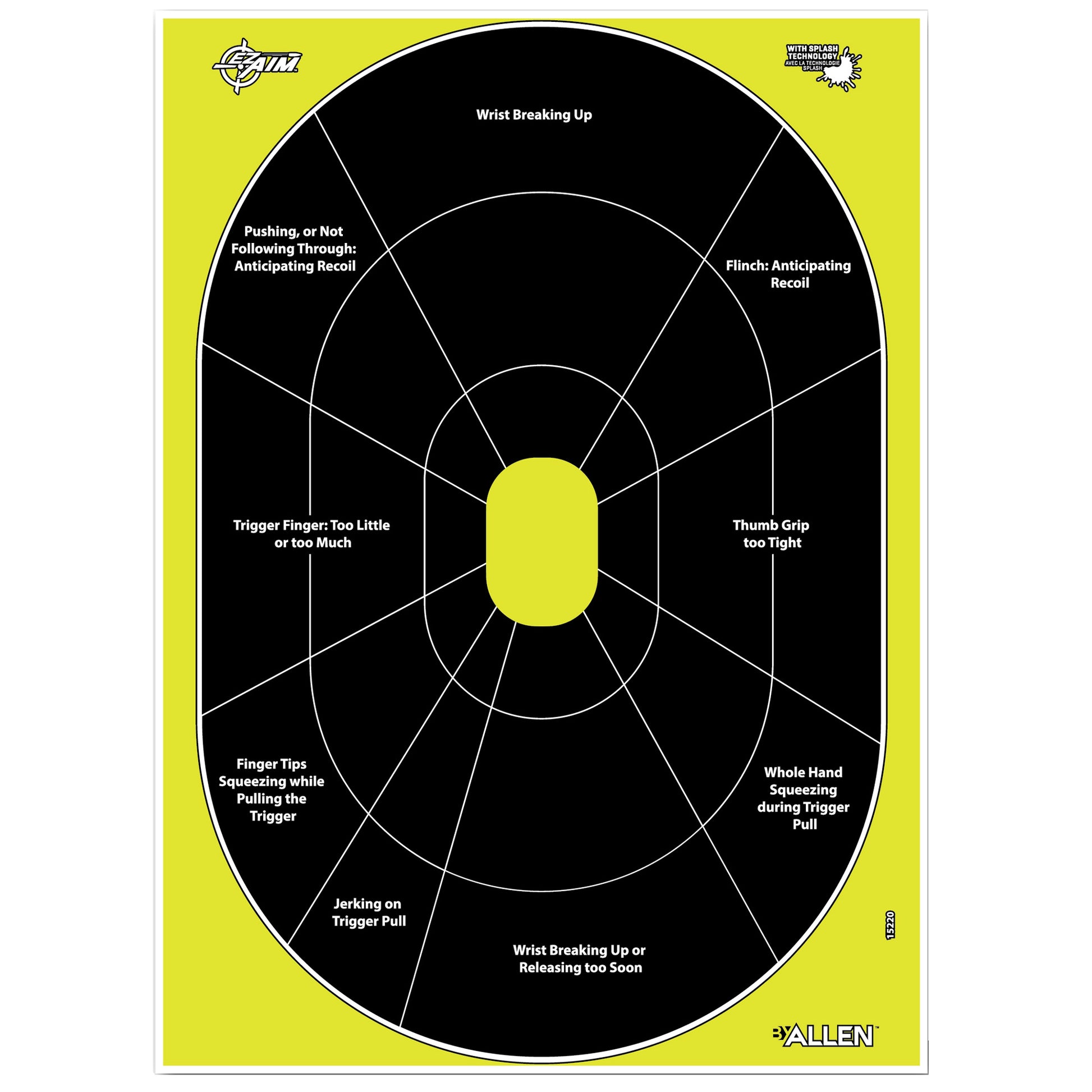 Allen EZ AIM 12"x18" HG Trainer 8PK