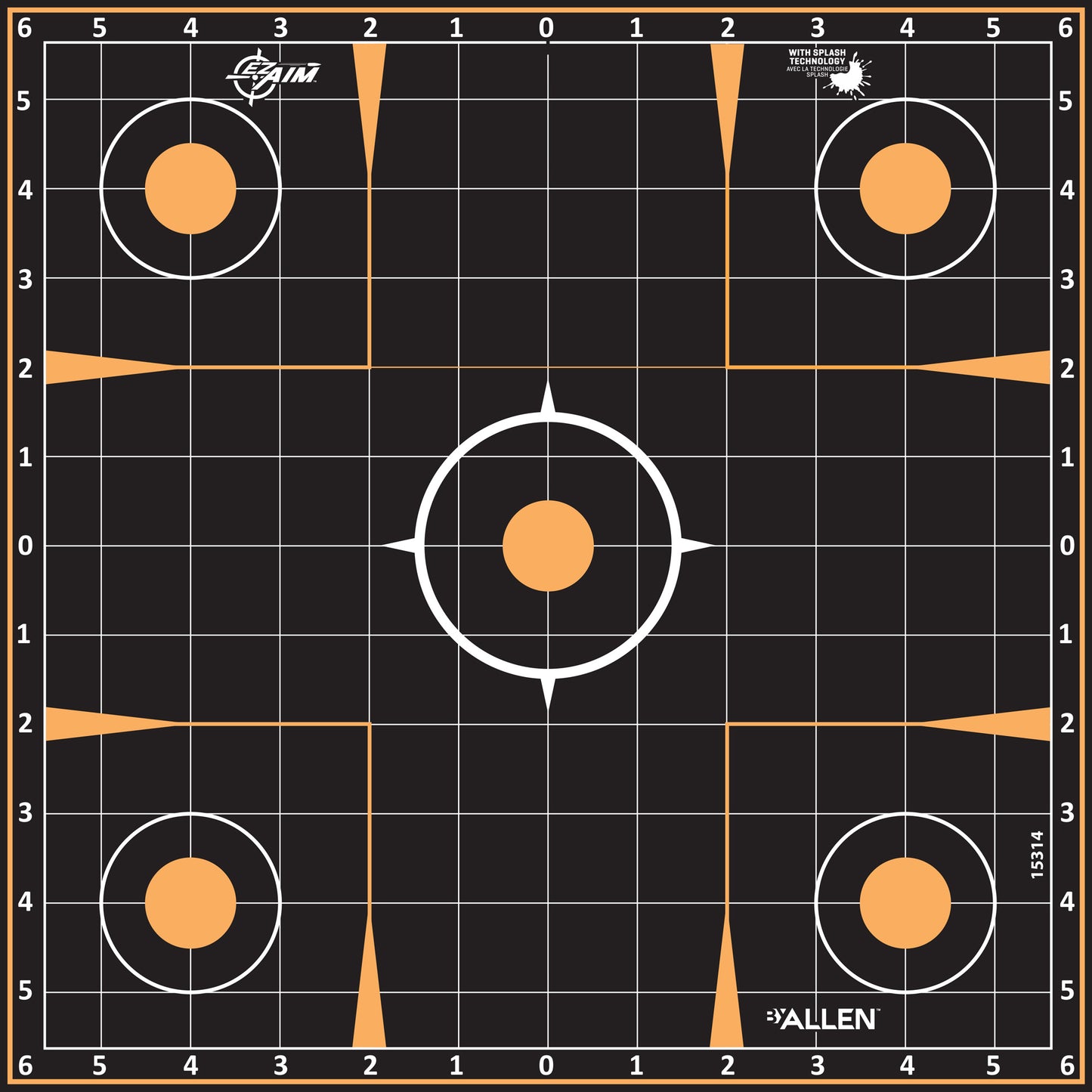Allen EZ AIM 12"x12" Sight-in 5PK