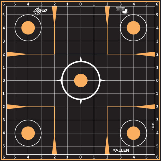 Allen EZ AIM 12"x12" Sight-in 5PK