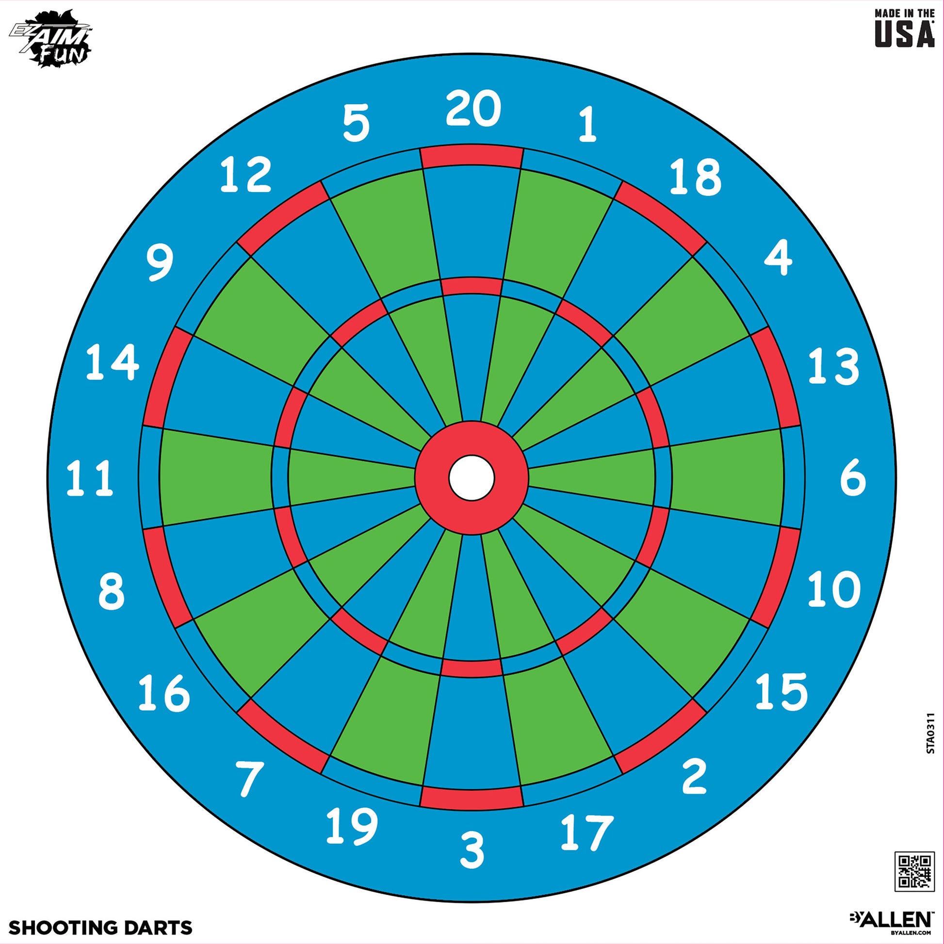 Allen Ezaim 12"x12" Plnkng Trgt 9PK