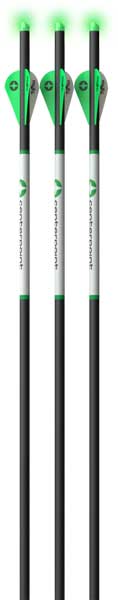 Centerpoint Xbow Arrow Premium 20" GRN Lighted Nock .003 3PK