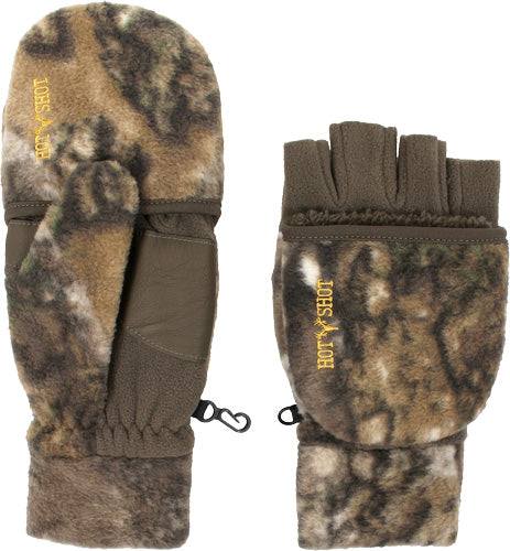 HOT Shot HF2 Bulls-eye Pop-top Mitten Fleece Insul Rt-apx XL