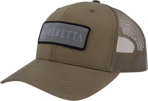 Beretta CAP SDY Trucker Rect Patch Mesh Back Dark Green!