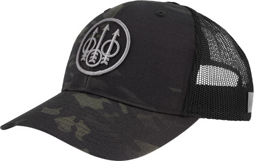 Beretta CAP Trucker Circle Patch Mesh Back Black Multicam