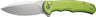 Civivi Knife Praxis 3.75" Lime Green Aluminum/satin Button LK