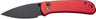 Civivi Knife Quibit 2.98" Red/ BLK Stonewash Button Lock