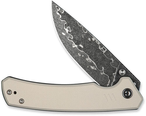 Civivi Knife Merit 3.28" Ivory G10/damascus Liner Lock
