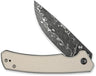 Civivi Knife Merit 3.28" Ivory G10/damascus Liner Lock