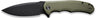Civivi Knife Praxis 3.75" OD Green G10/black STN Clam Pack