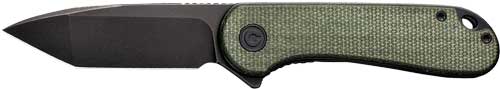 Civivi Knife Elementum 2.96" Green Micarta/black D2 Lnrlck!