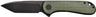 Civivi Knife Elementum 2.96" Green Micarta/black D2 Lnrlck!