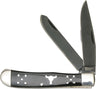 Abkt Cattlemans Cutlery Black Angus Trapper 2-blade Folder