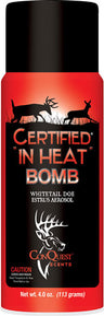 Conquest Scents Deer Lure Certified IN Heat Aerosol 4OZ