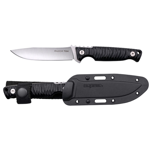 Cold STL Razortek 4" BLK W/sheath