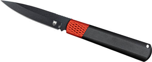 Cobratec Gideon Hidden Release 3" Black/red Aluminum D2 Blade