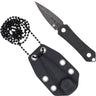 Cobratec Guardian Neck Knife 1.99" D2 Stonewash Dagger W/sh