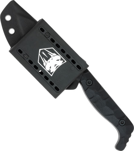 Cobratec Kingpin 4" Fixed BLD Black D2 Steel W/kydex Sheath