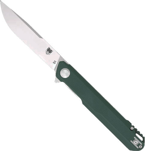 Cobratec Monarch 3.5" Folder Green D2 Steel W/clip
