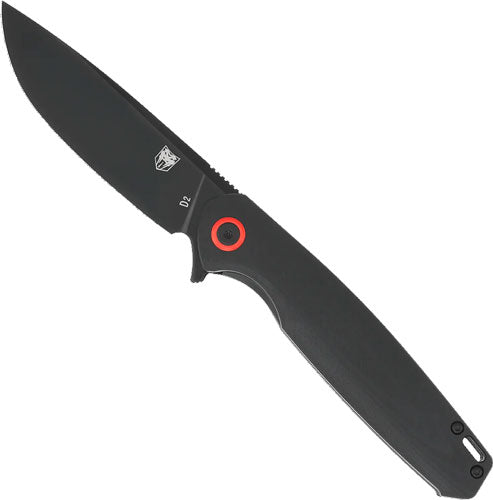 Cobratec Rath 3.5" Folder Black D2 Black Blade