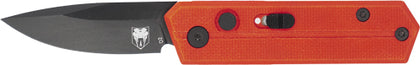 Cobratec Stinger Folder 1.9" Red/black D2 Blade SD Button