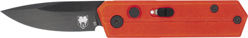 Cobratec Stinger Folder 1.9" Red/black D2 Blade SD Button