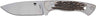 Cobratec Twin Mountain 4" Fixed Blade Geniun Stag W/shth