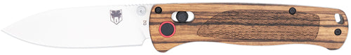 Cobratec Zebrawood Folder 3" Zebrawood/ss D2 BAR Lock