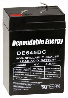 American Hunter Battery Rechargeable 6V 4.5amp F-tab