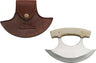 Szco Rite Edge 6" Bone Handle ULU W/leather Sheath