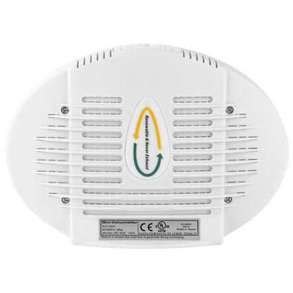 Eva-Dry 500, Dehumidifier, 500 Cubic Inches, Perfect for Small Spaces Such as: Range Bags, Closets, Cabinets, Cars, Gun Safes, and Others, Optional Hook for Hanging, White