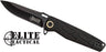 MC Elite Tactical Readiness 3.5" Drop Point Fldr Blk/blk
