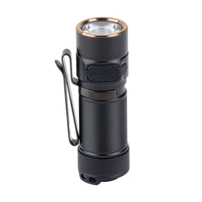 FENIX E18R V2, Flashlight, White LED, 1,200 Lumens, 2.64" Long, Anodized Finish, Black, Includes Rechargeable 16340 and USB Type-C Charging Cable