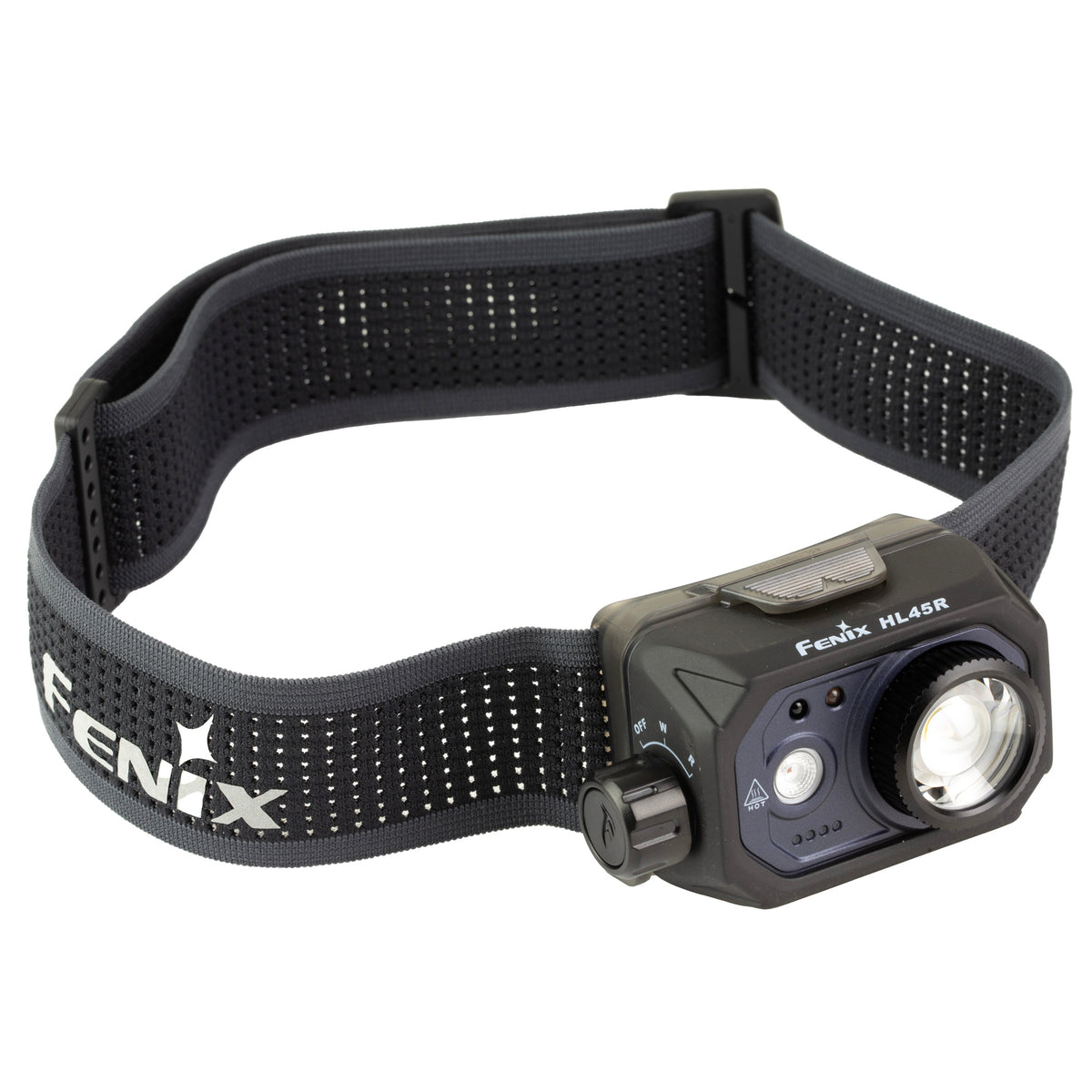 FENIX HL45R, Headlamp, White/Red LED, 1,000 Lumens, Matte Finish, Black, Includes Headband and USB Type-C Charging Cable