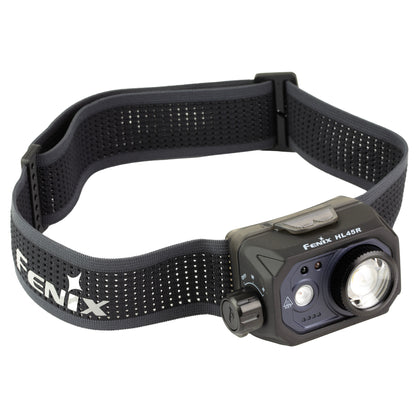 FENIX HL45R, Headlamp, White/Red LED, 1,000 Lumens, Matte Finish, Black, Includes Headband and USB Type-C Charging Cable